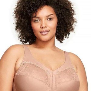 Glamorise Women's Plus Size MagicLift Natural Shape Bra Wirefree 1210 size 46FUS